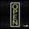 Vertical Neon Open Sign