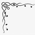 Vine Clip Art Black and White JPEG