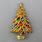 Vintage Christmas Tree Pins Brooches