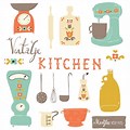 Vintage Kitchen Cafe Clip Art