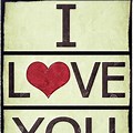 Vintage I Love You Clip Art