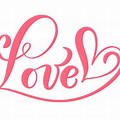 Vintage Word Love Clip Art