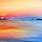 Watercolor Painting of Sunset