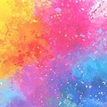 Watercolor Rainbow Color Splash