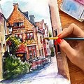 Watercolor and Ink Art Tutorials