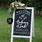 Wedding Welcome Chalkboard Sign