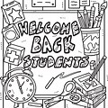 Welcome Back School Coloring Pages