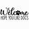 Welcome with Dog Paw SVG