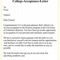 What Is a College Acceptance Letter