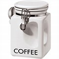 White Coffee Canister