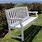 White Garden Bench