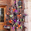 White Tree with Halloween Decor Ideas