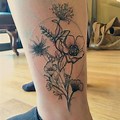 Wildflower Half Sleeve Tattoo