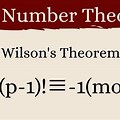 Wilson's Theorem