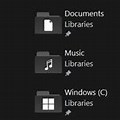 Windows 11 Dark Mode D Drive Icon