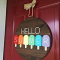 Wood Decor Signs Summer