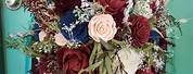 Wood Flower Fall Wedding Bouquet