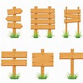 Wood Sign Post Vector