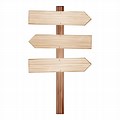 Wooden Sign Post Vector