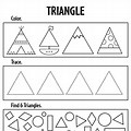 Worksheet On Triangle for Preschool