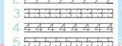 Worksheet On Writing Numbers to 10