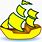 Yellow Boat Clip Art