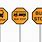 Yellow Bus with Stop Sign Clip Art