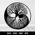 Yin Yang Tree of Life SVG Free