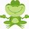 Zen Frog Clip Art