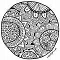 Zentangle Mandala Art Coloring Pages