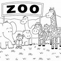 Zoo Animals Preschool Free Coloring Sheets