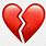 iOS Broken Heart Emoji