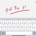 iPad Pro On Screen Keyboard