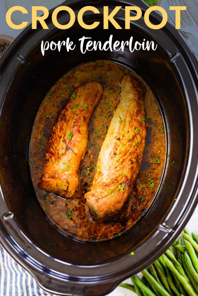 Pork tenderloin in crockpot.