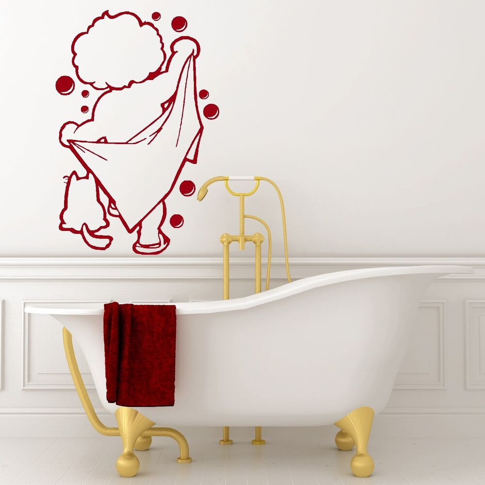 Bathroom Wall Decor Stickers
 BATH TIME vinyl wall art bathroom shower sticker decal