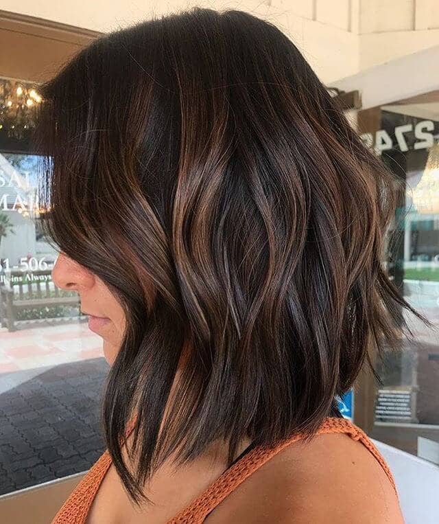 Choppy Mahogany Short Bob Hairstyle