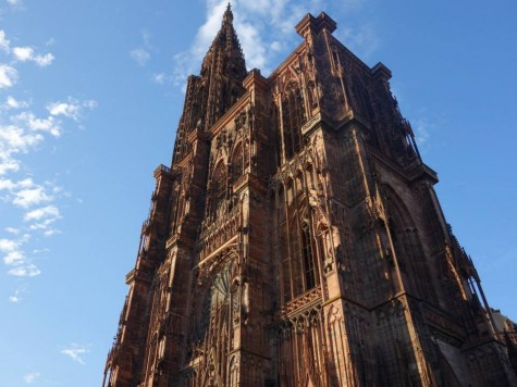 The Strasbourg Cathedral is one of the city's most famous landmarks. It was the world tallest building for 227 years. 