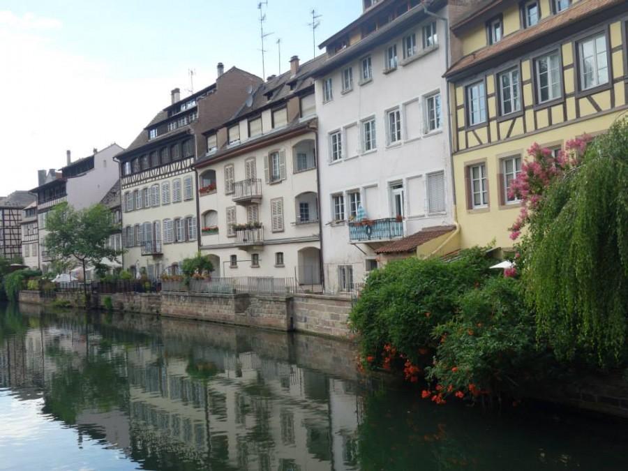 A view of Petite France. Many of the buildings in this neighborhood are over 500 years old.   