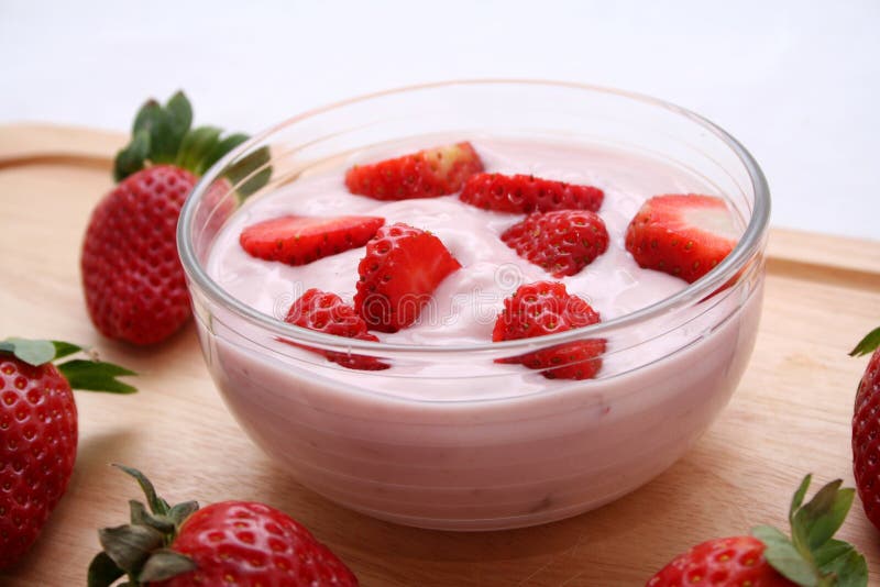 Yogurt and Strawberries