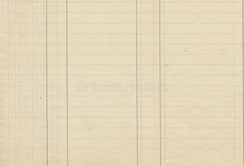 Antique Lined Ledger Paper