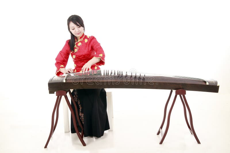 Chinese zither performer