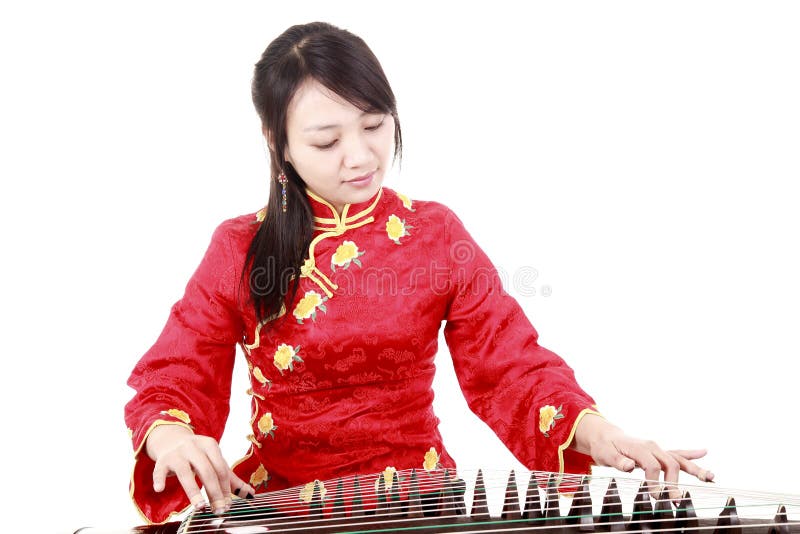 Chinese zither performer