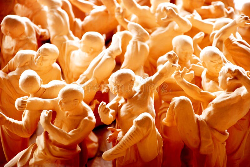 Clay figurines of kung fu