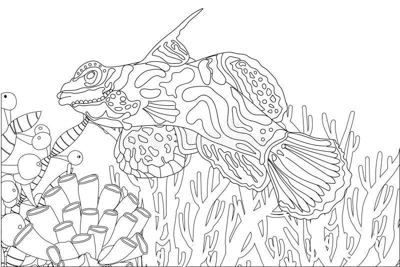 free coloring pages of ocean fish