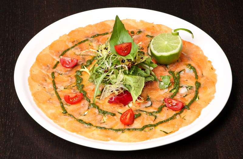 Italian dish: carpaccio