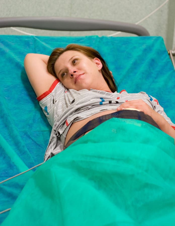 Pregnant woman in hospital