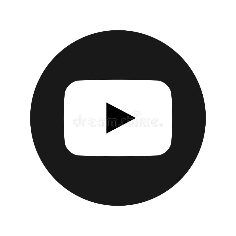 Youtube Logo Black Background Stock Illustrations – 1,095 Youtube Logo Black  Background Stock Illustrations, Vectors & Clipart - Dreamstime