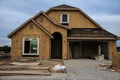 Unfinished house in construction