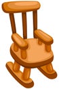 Wooden rocking chair