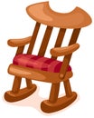 Wooden rocking chair